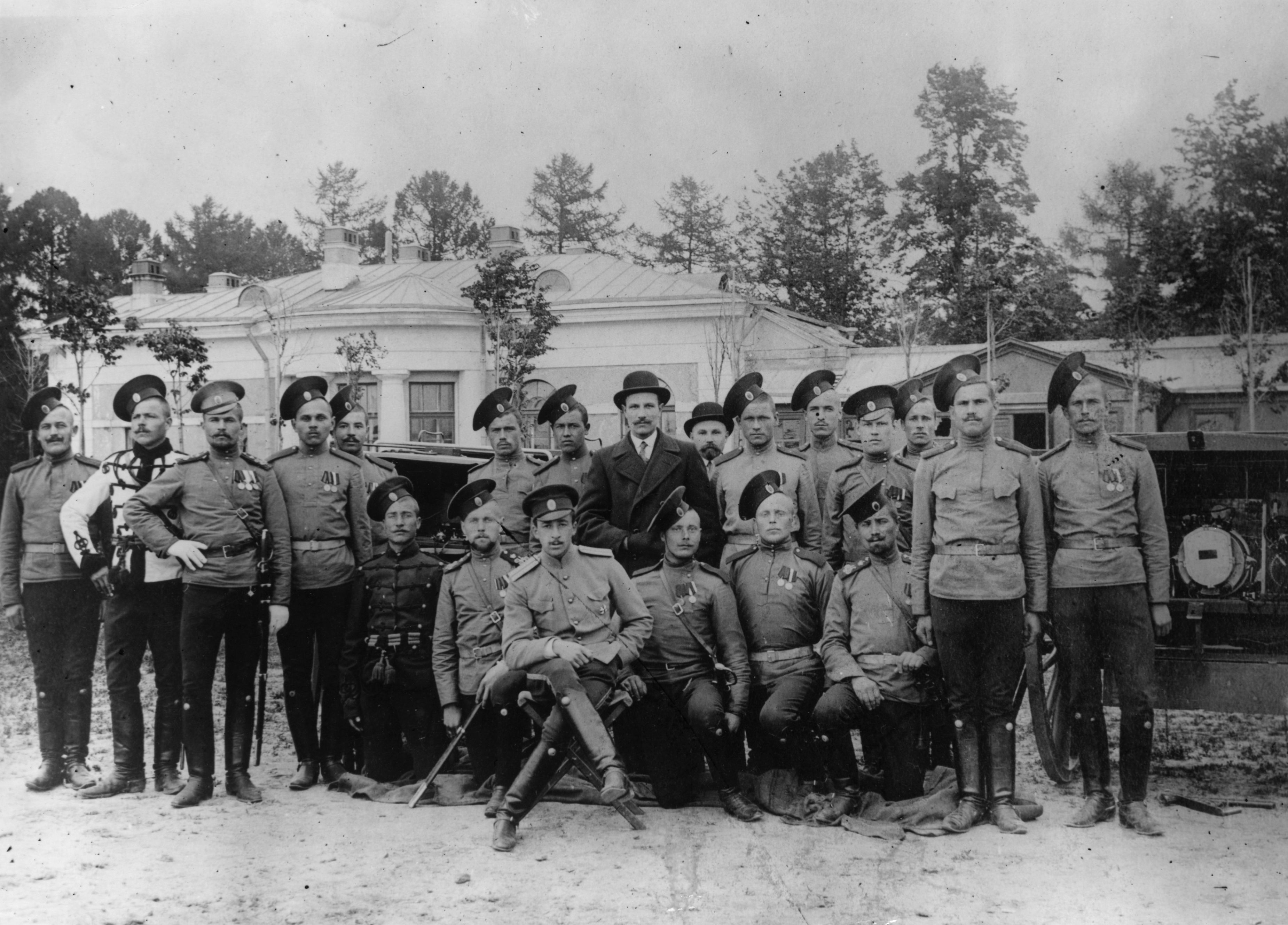 Insieme ai soldati russi, circa nel 1914