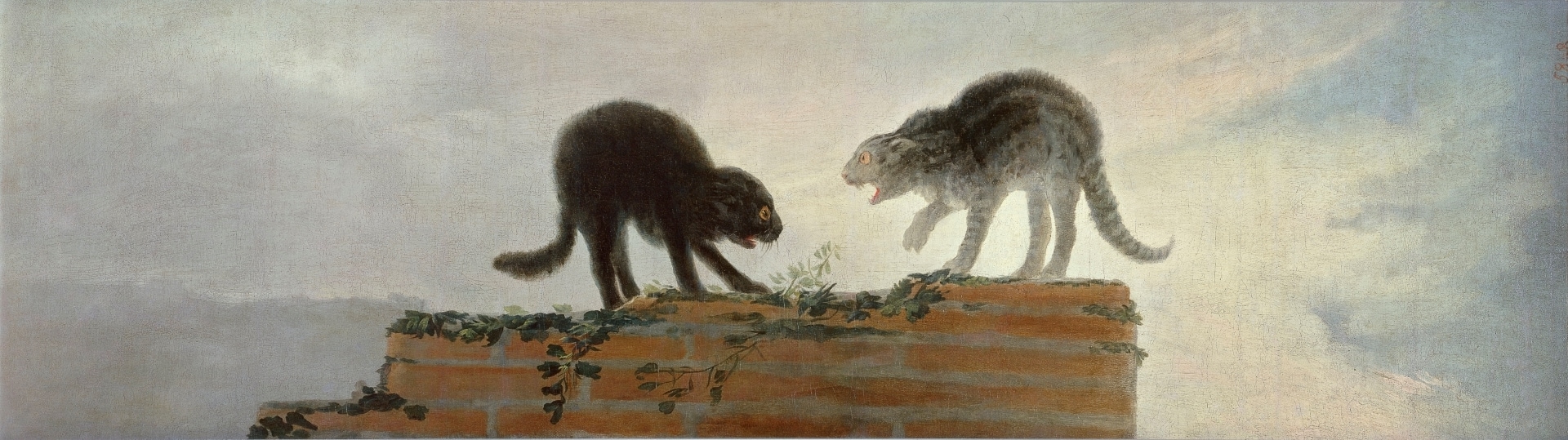 Francisco Goya, Gatti che litigano, 1786, olio su tela, Museo Nacional del Prado