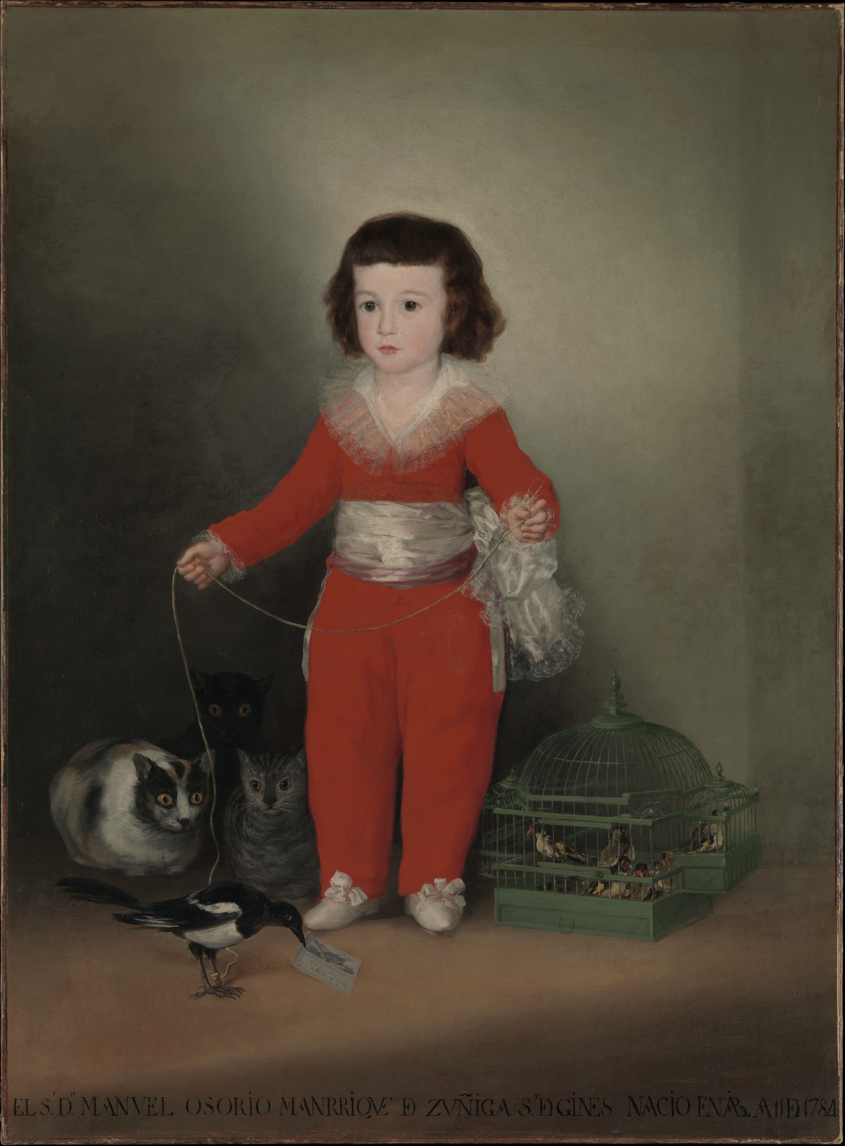 Goya (Francisco de Goya y Lucientes), Manuel Osorio Manrique de Zuñiga, 1792 circa, olio su tela, New York, The Met Museum