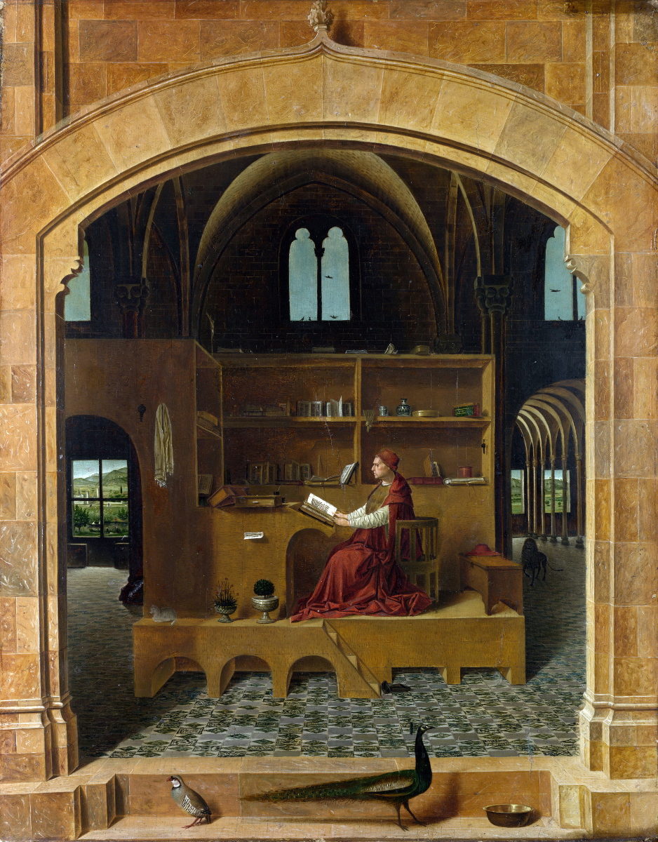 Antonello da Messina, San Girolamo nello studio, 1474-1475, olio su tavola, Londra, National Gallery