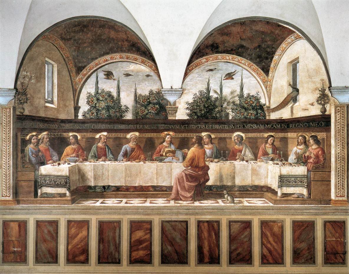 Domenico Ghirlandaio, Cenacolo di San Marco, 1480, affresco, Museo nazionale di San Marco, Firenze