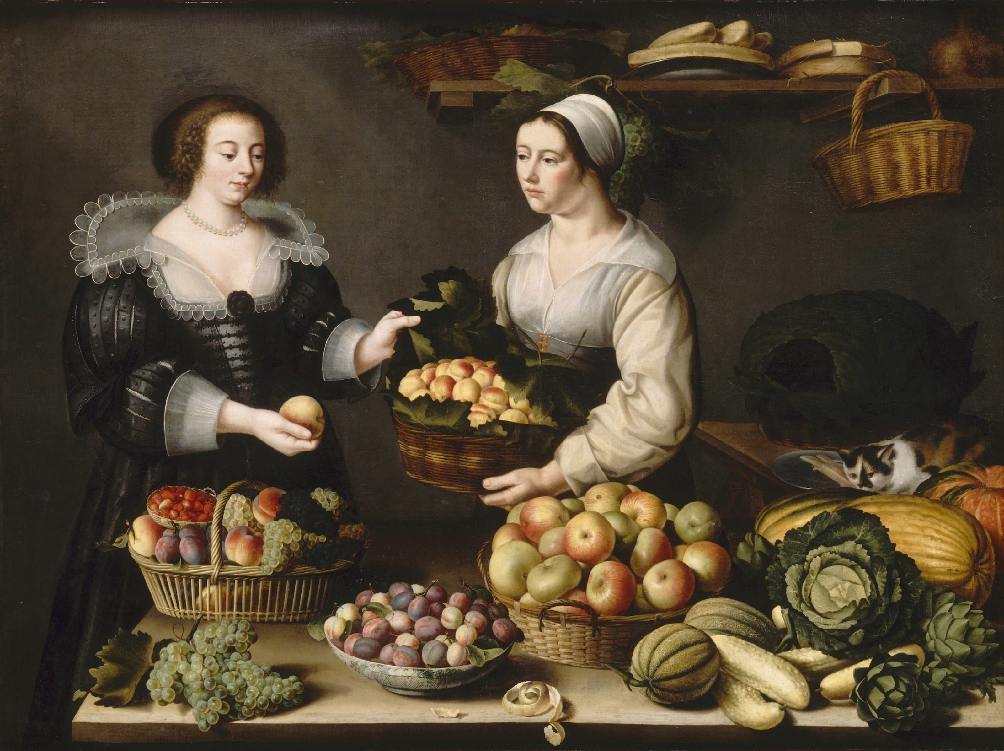 Louise Moïllon, La venditrice di frutta e verdura,1630 ©️ UMA / RMN - Grand Palais