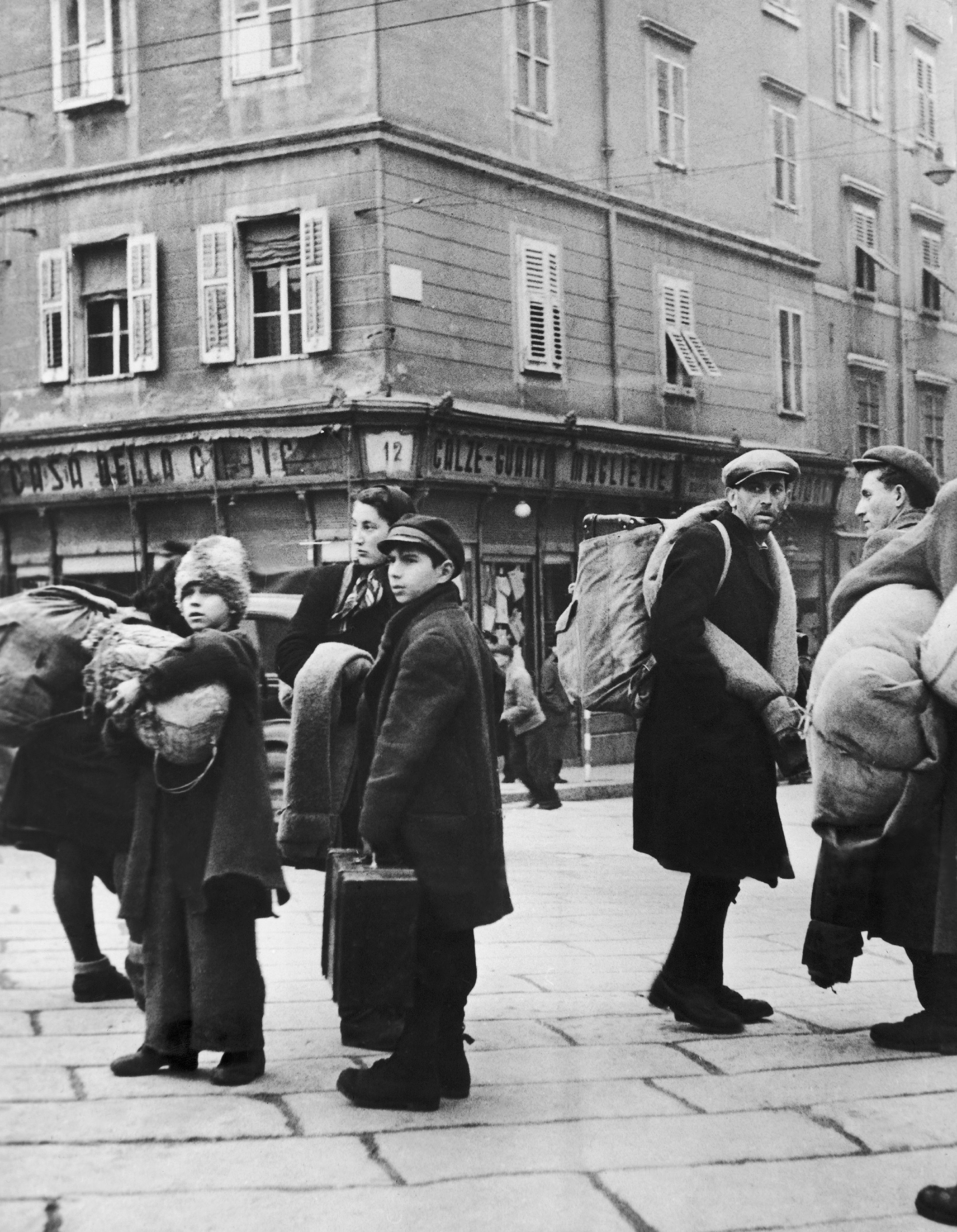 Una famiglia slava rifugiata a Trieste nel 1946